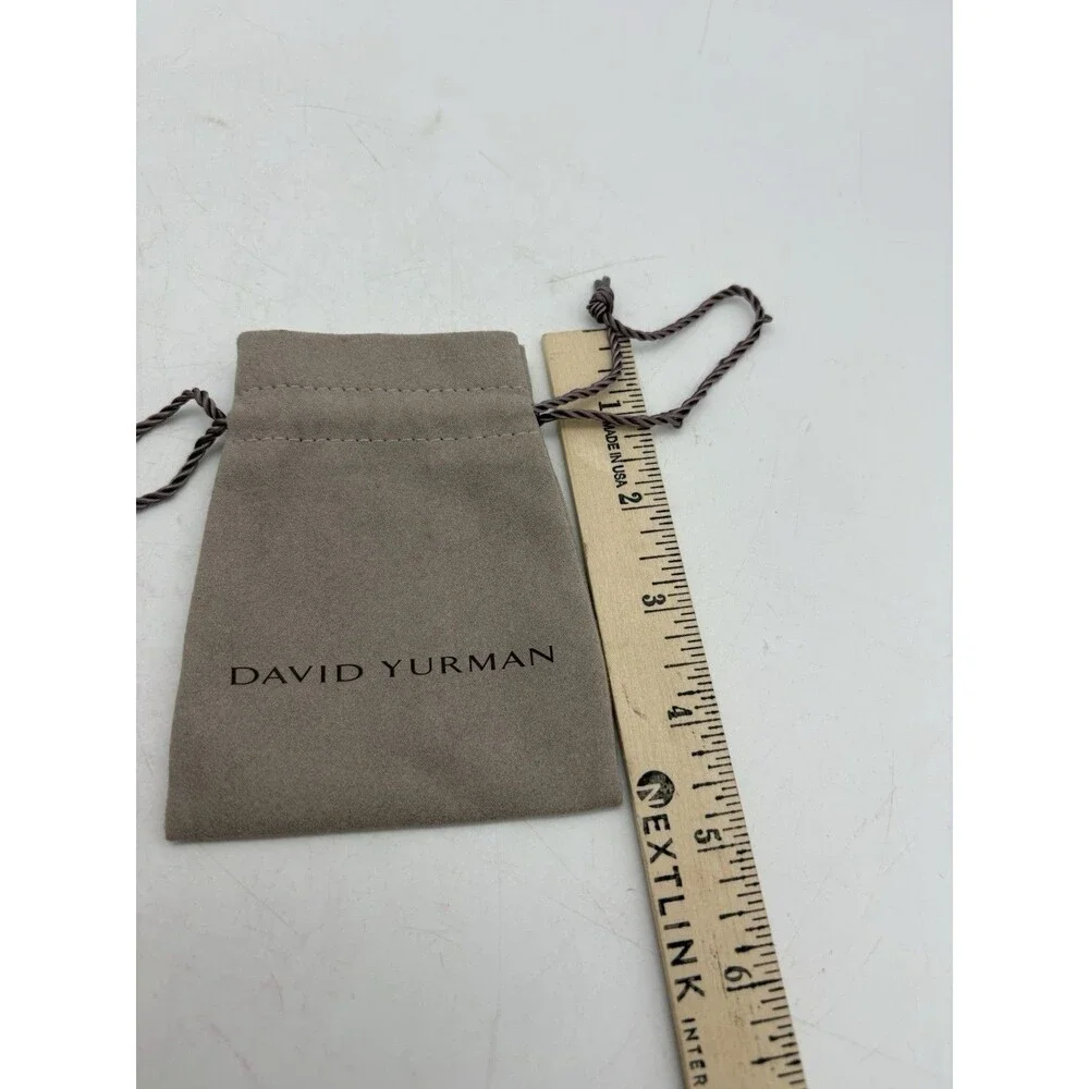 David Yurman Gray Jewelry Dust Bag Drawstring Storage Pouch 3.5x5